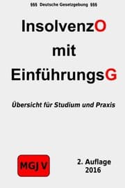 Tapa de Insolvenzordnung mit Einführungsgesetz