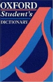 Tapa de Oxford Student's Dictionary