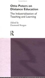 Tapa de Otto Peters On Distance Education