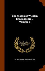 Tapa de The Works of William Shakespeare .. Volume 5