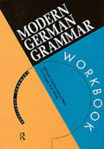 Tapa de Modern German Grammar Workbook