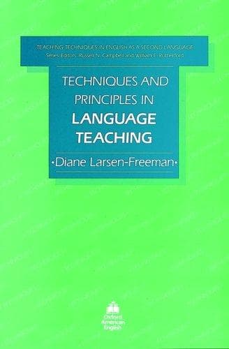 Tapa de Techniques and principles in language teaching