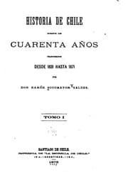 Tapa de Historia de Chile - Tomo I