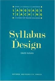 Tapa de Syllabus Design (Language Teaching, a Scheme for Teacher Education)