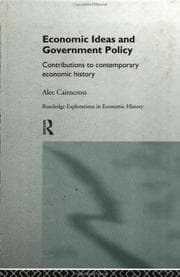 Tapa de Economic ideas and government policy