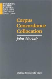 Tapa de Corpus Concordance and Collocation (Describing English Language)