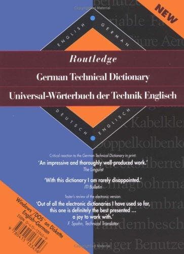 Tapa de German Technical Dictionary