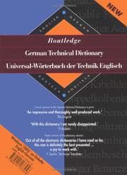 Tapa de German Technical Dictionary