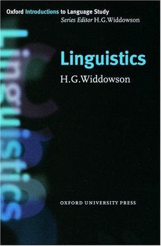 Tapa de Linguistics (Oxford Introductions to Language Study)