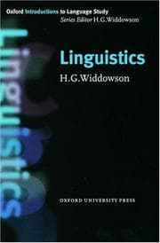 Tapa de Linguistics (Oxford Introductions to Language Study)