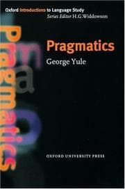 Tapa de Pragmatics (Oxford Introductions to Language Study)