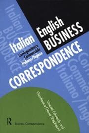 Tapa de Italian business correspondence