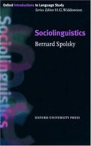 Tapa de Sociolinguistics (Oxford Introductions to Language Study)