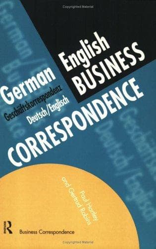 Tapa de German business correspondence