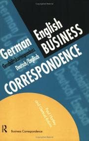 Tapa de German business correspondence