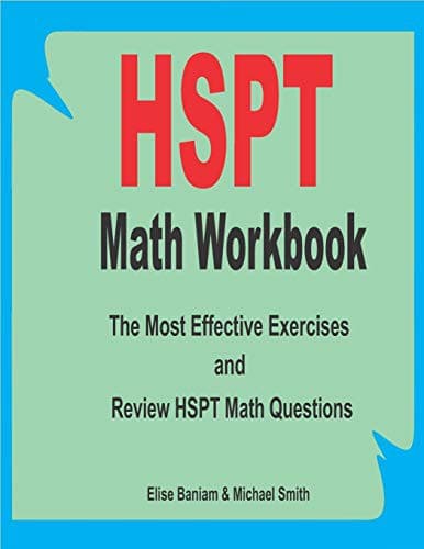 Tapa de HSPT Math Workbook