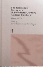 Tapa de The Routledge dictionary of twentieth-century political thinkers