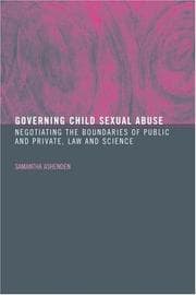 Tapa de Governing child sexual abuse