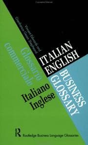 Tapa de Italian/English business glossary