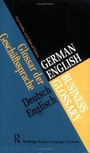 Tapa de German/English business glossary