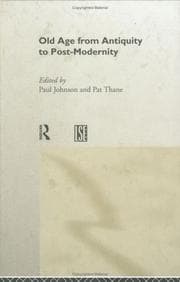 Tapa de Old age from Antiquity to post-modernity
