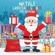 Tapa de Natale libro da colorare per bambini