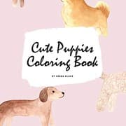 Tapa de Cute Puppies Coloring Book for Children