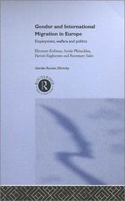 Tapa de Gender and international migration in Europe