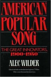 Tapa de American popular song