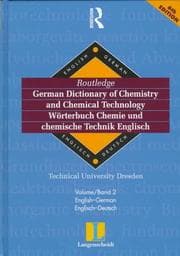 Tapa de Routledge-Langenscheidt German Dictionary of Chemistry and Chemical Technology / Worterbuch Chemie und Chemische Technik Englisch