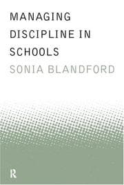 Tapa de Managing discipline in schools
