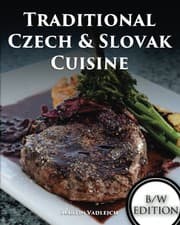 Tapa de Traditional Czech and Slovak Cuisine B/W