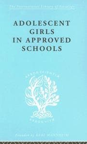 Tapa de Adolescent Girls in Approved Schools