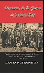 Tapa de Memorias de la Guerra de Los Mil Dias