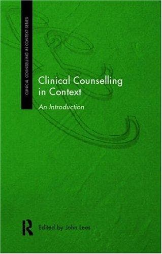 Tapa de Clinical Counselling in Context