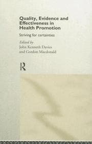 Tapa de Quality, Evidence and Effectiveness in Health Promotion