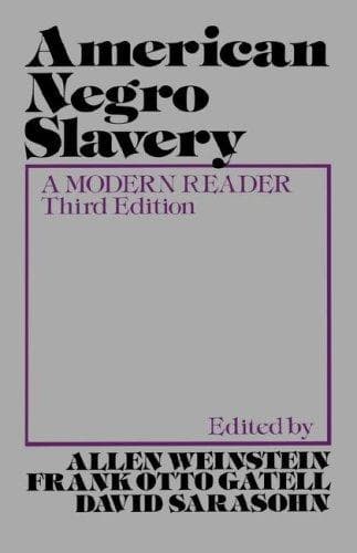 Tapa de American Negro slavery