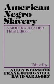 Tapa de American Negro slavery