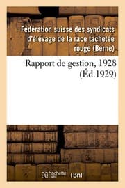 Tapa de Rapport de gestion, 1928