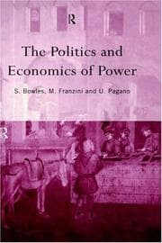 Tapa de The politics and economics of power