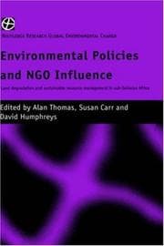 Tapa de Environmental Policies and N.G.O. Influence