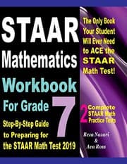 Tapa de STAAR Mathematics Workbook For Grade 7