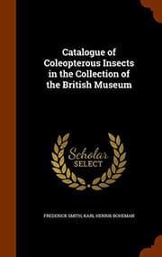 Tapa de Catalogue of Coleopterous Insects in the Collection of the British Museum