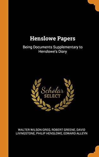 Tapa de Henslowe Papers