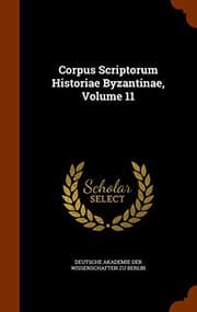 Tapa de Corpus Scriptorum Historiae Byzantinae, Volume 11