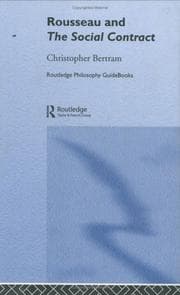 Tapa de Routledge philosophy guidebook to Rousseau and The social contract