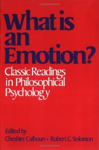 Tapa de What Is an Emotion?