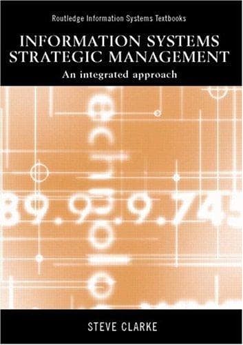 Tapa de Information Systems Strategic Management