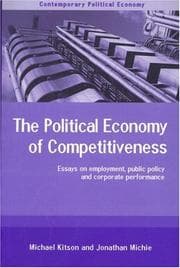 Tapa de Political Economy of Competitiveness