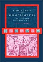 Tapa de Judaic Religion in the Second Temple Period